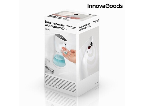 Automatisk sæbepumpe 21 cm 0,5 l sæbe Automatisk sæbedispenser 