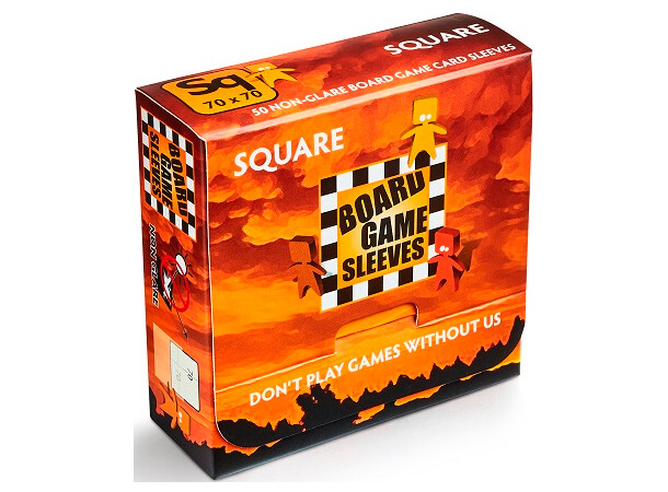 Brætspil Kortbeskyttelse 50 stk 70x70 Matte Non Glare Square 