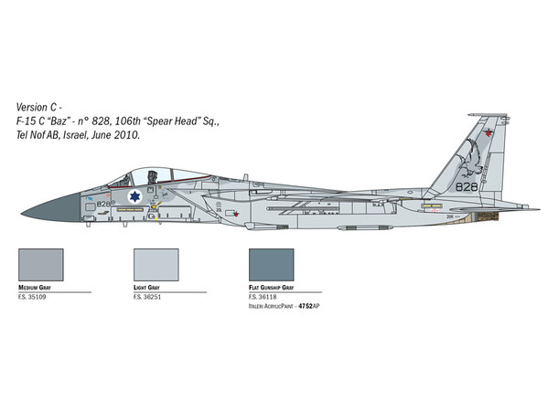 F-15C Eagle Italeri 1:72 byggesæt 
