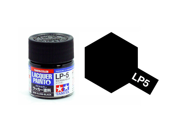 Lakmaling LP-5 Semi Gloss Black Tamiya 82105 - 10 ml 