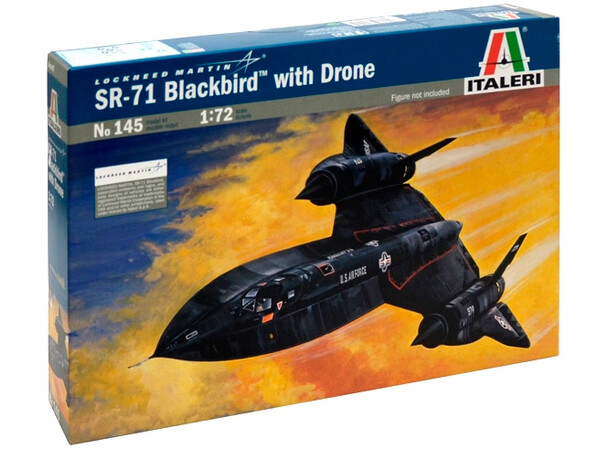 Lockheed SR-71 Blackbird med drone Italeri 1:72 byggesæt 