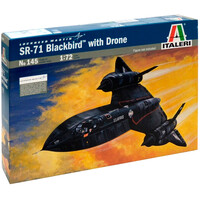 Lockheed SR-71 Blackbird med drone Italeri 1:72 byggesæt