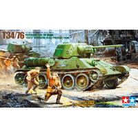 T34/76 Russian T34/76 Tank ChTZ Version Tamiya 1:35 byggesæt