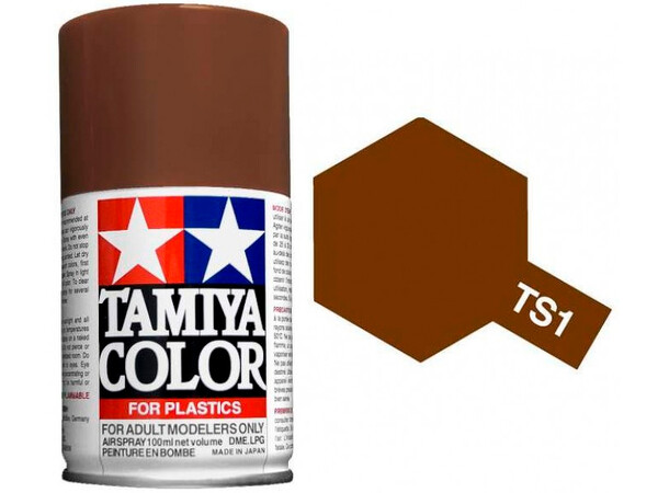 Tamiya Airspray TS-1 Rødbrun Tamiya 85001 - 100 ml 