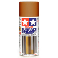 Tamiya Fine Surface Primer L Oxide Red 180 ml spraydåse til plast/metal