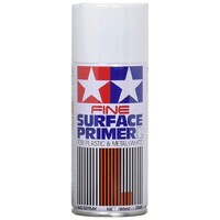 Tamiya Fine Surface Primer L hvid spray 180 ml spraydåse til plast/metal