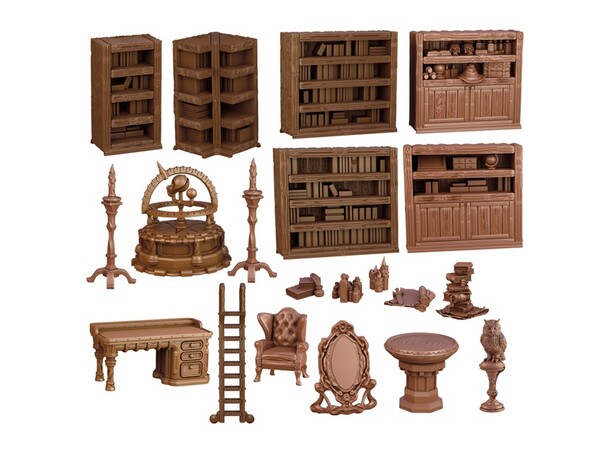 Terrain Crate Wizards Study Fra Mantic Games - 20 dele 