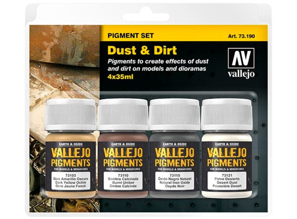Vallejo Pigment Set Dust & Dirt 