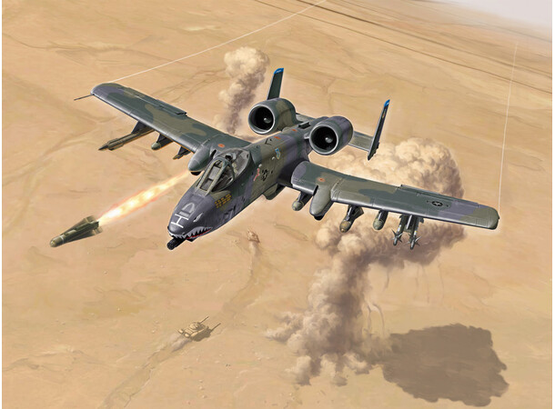 A-10 A/C Thunderbolt II Golfkrigen Italeri 1:72 byggesæt 