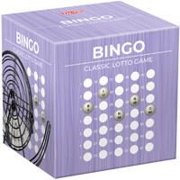 Bingo-spil Komplet Med metalbur, bræt og klodser
