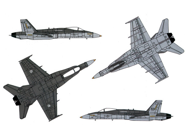 F/A 18 HORNET Italeri 1:72 byggesæt 