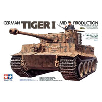 German Tiger I Mid Production Tamiya 1:35 byggesæt
