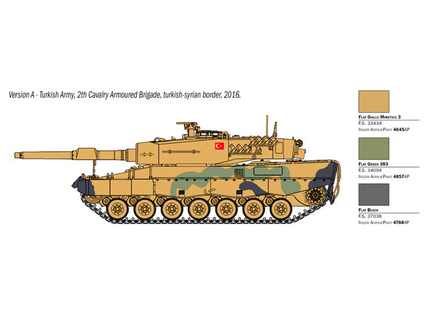 Leopard 2A4 Italeri 1:35 byggesæt 