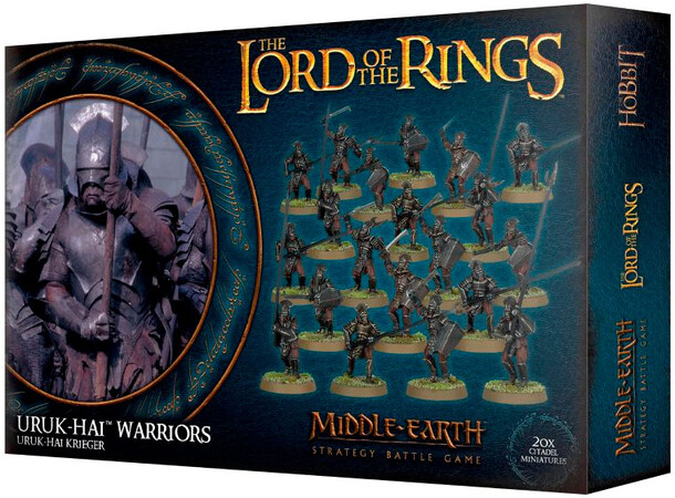 Lord of the Rings Uruk-hai Warriors Middle-earth Strategy Battle Game 