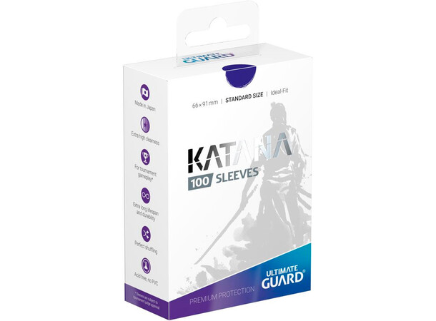 Sleeves Katana Blå 100 stk 66x91 Ultimate Guard Deck Protect 