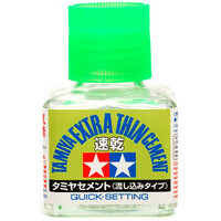 Tamiya Extra-Thin Cement QUICK SET 40 ml Hurtighærdende