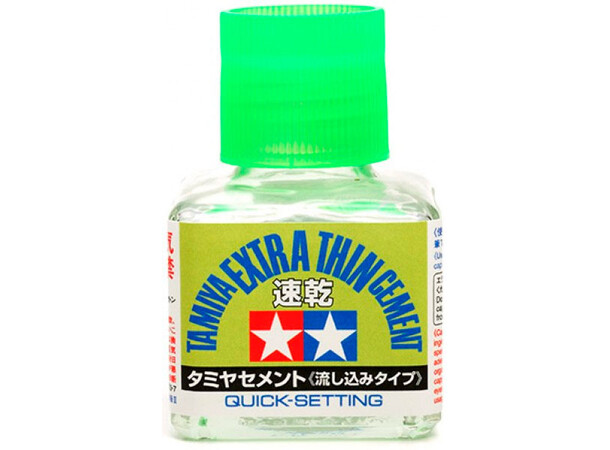 Tamiya Extra-Thin Cement QUICK SET 40 ml Hurtighærdende 