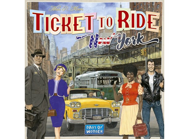 Ticket To Ride New York Brætspil Dansk udgave 