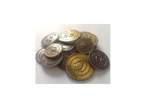 Viticulture Metal Lira Coins – 72 stk 