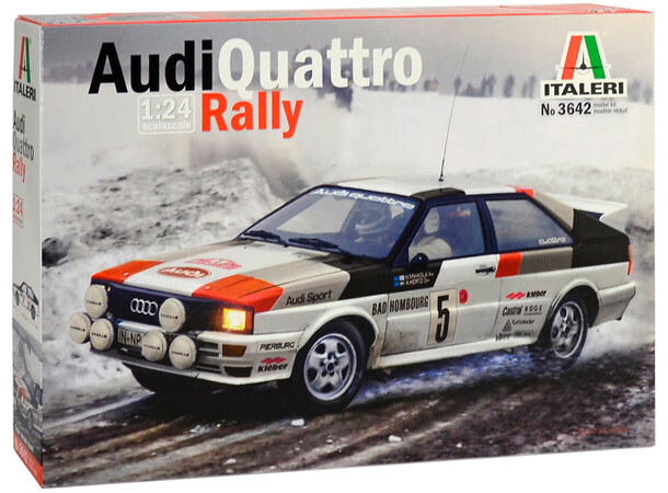 Audi Quattro Rally Italeri 1:24 byggesæt 