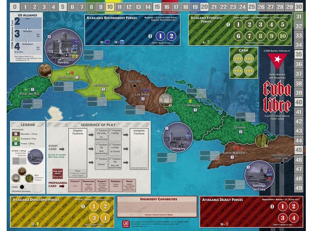 Cuba Libre Brætspil Fourth Printing 