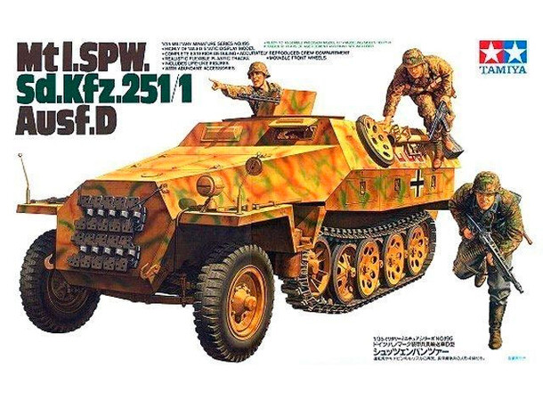 Mtl. SPW Sd.Kfz. 251/1 Ausf.D Tamiya 1:35 byggesæt 