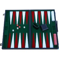 Backgammon Komplett 45 cm Vinyl Leveres i vinylkuffert