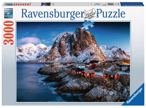 Hamnøy Lofoten 3000 brikker Puslespil Ravensburger puslespil 