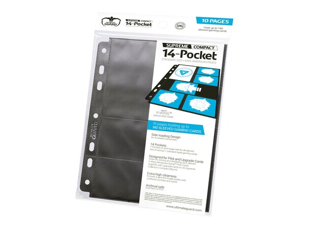 Plastlomme 14-Pocket Supreme Compact X10 Standardstørrelse + Mini American Pages 