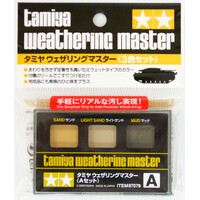Tamiya Weathering Master A-Set Sand, lys sand, mudder