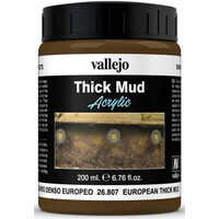 Vallejo Texture European Mud 200 ml Thick Mud Texture Acrylic