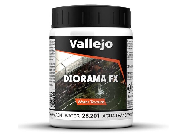 Vallejo Water Transparent Water 200 ml Water Texture Acrylic 