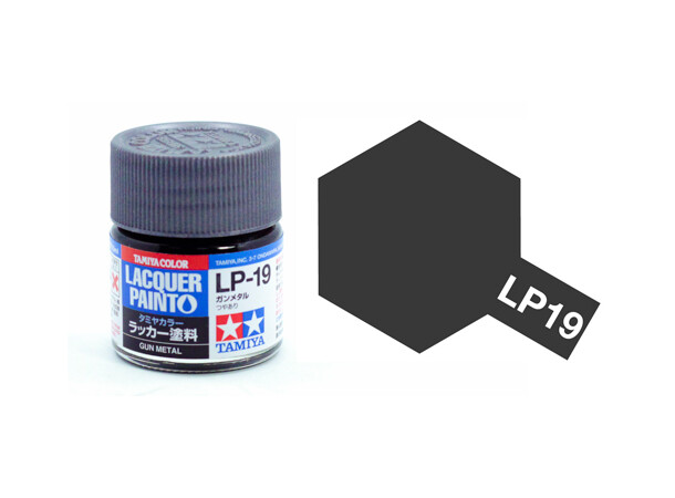 Lakmaling LP-19 Gun Metal Tamiya 82119 - 10 ml 