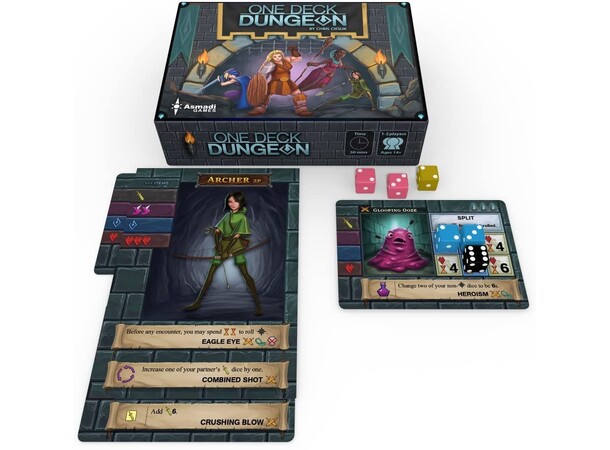One Deck Dungeon Kortspil Version 1.5 