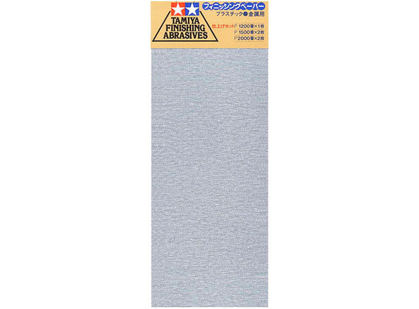 Tamiya Finishing Abrasives Fine Ver 2 1x1200 - 2x1500 - 2x2000 