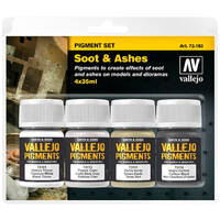 Vallejo Pigment Set Soot & Ashes 