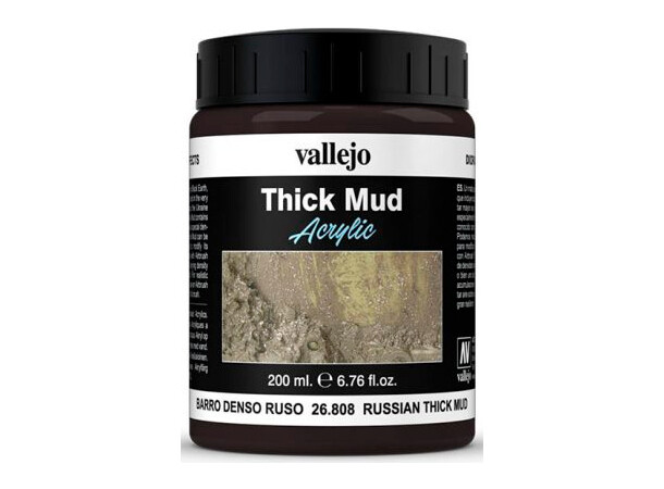 Vallejo Texture Russian Mud 200 ml Thick Mud Texture Acrylic 