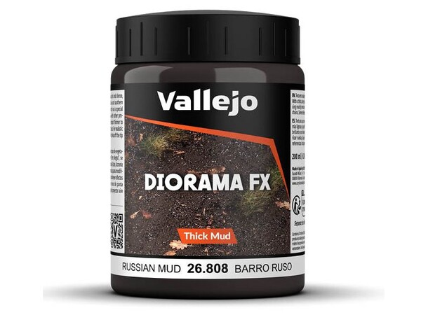 Vallejo Texture Russian Mud 200 ml Thick Mud Texture Acrylic 