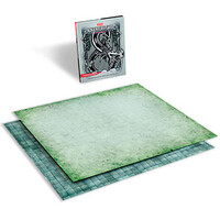 D&D Adventure Grid 63 cm x 59 cm Sammenfoldelig spilleflade med 2 sider