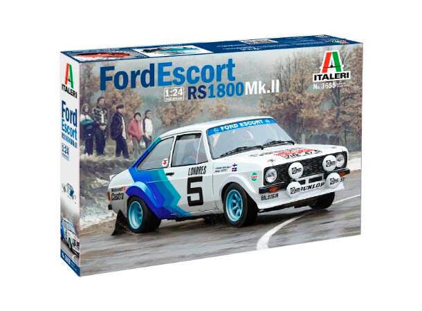 Ford Escort RS1800 Mk.II 16,7 cm Italeri 1:24 byggesæt 