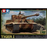 German Tiger I Late Production Tamiya 1:48 byggesæt