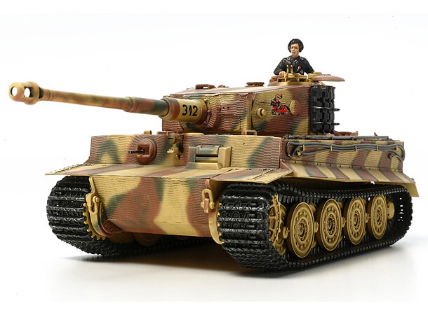German Tiger I Late Production Tamiya 1:48 byggesæt 