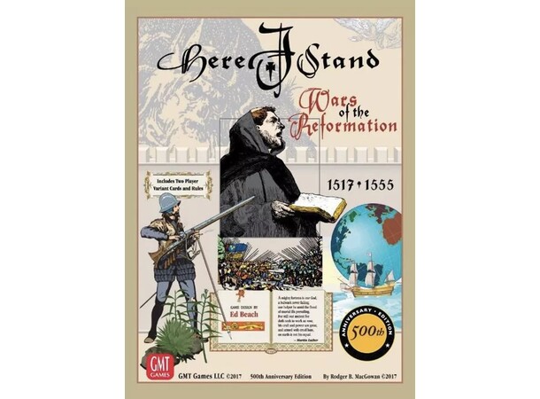 Here I Stand Wars of the Reformation 500th Anniversary Edition Brætspil 