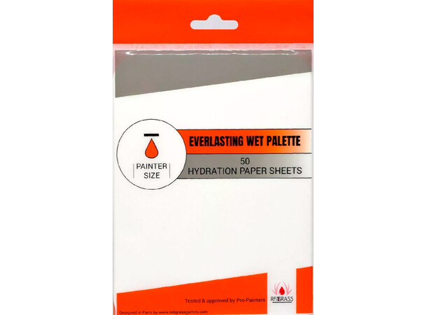 Hydration Paper Sheets Painter 15x20 cm 50 stk. til Redgrass Wet Palette Painter 