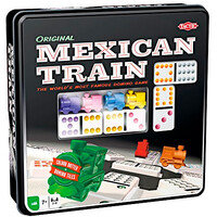 Mexican Train Domino Original Brætspil Metalkasse