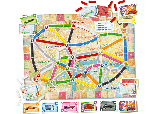 Ticket To Ride London Brætspil 
