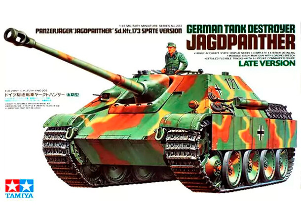 Tysk kampvognsjager Jagdpanther Late Tamiya 1:35 byggesæt 