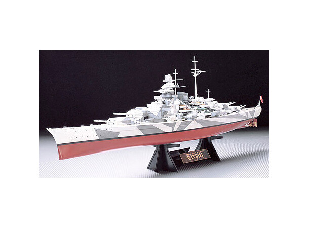 Tysk slagskib Tirpitz Tamiya 1:350 byggesæt 