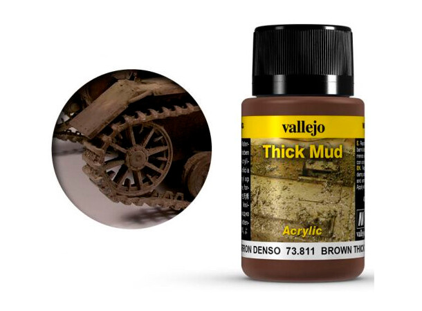 Vallejo Mud Thick Mud Brown - 40 ml 