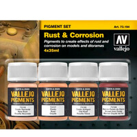 Vallejo Pigment Set Rust & Korrosion 
